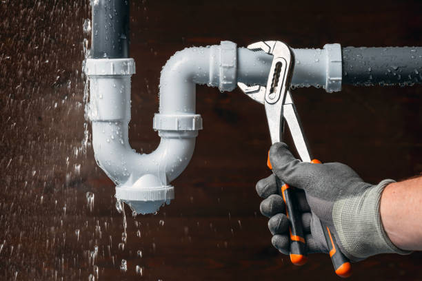 Commercial plumbing riser and mechanical piping in a building utility room