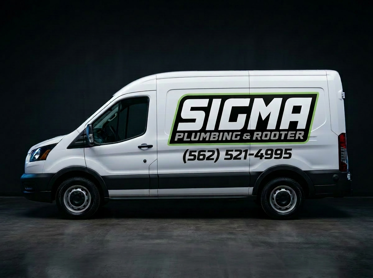 Sigma Plumbing & Rooter branded service van